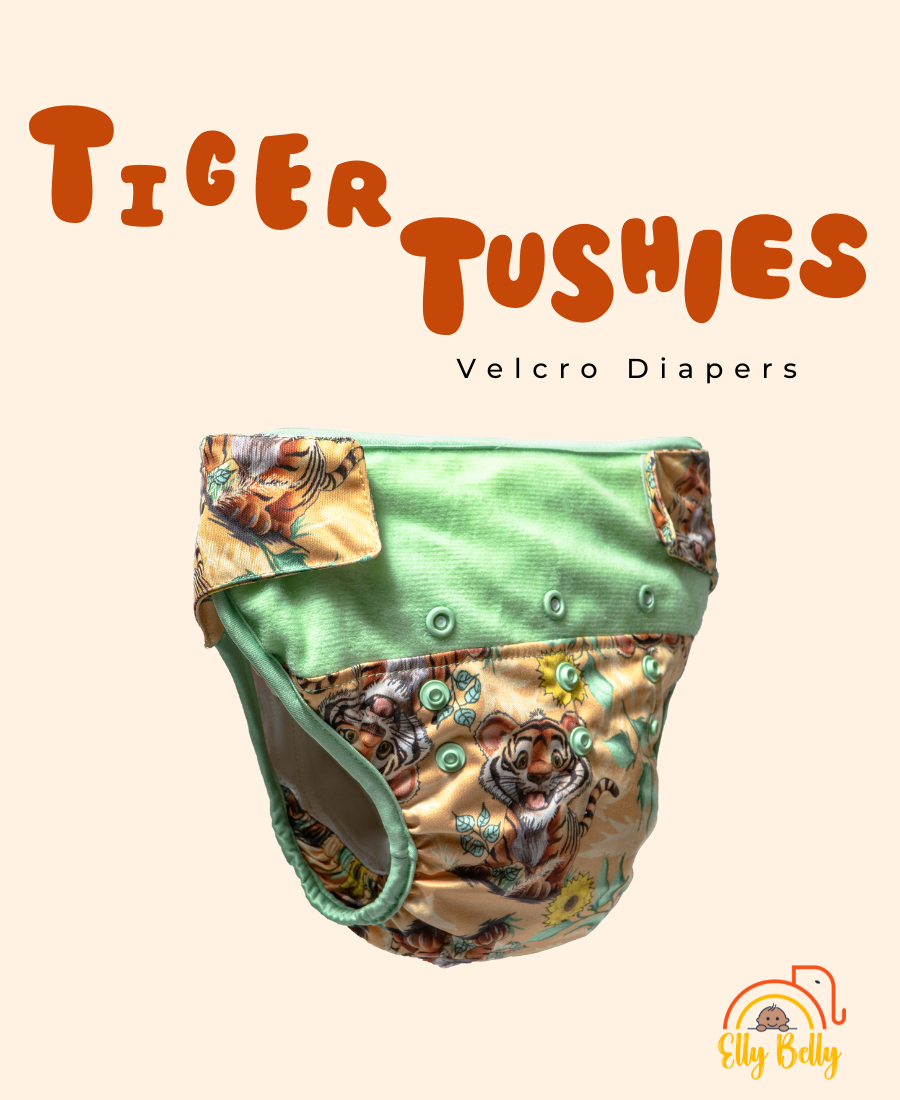 Tiger Tushies Velcro